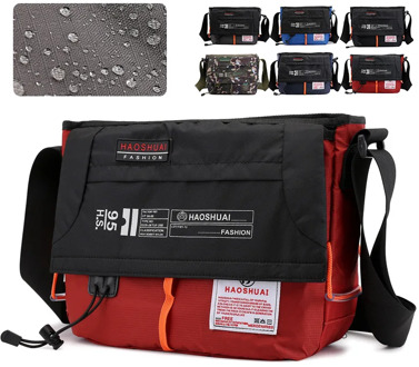 High Quality Men Nylon Shoulder Bag Fashion Casual Multi-Capacity Women Sling Cross Body Military Messenger Bag Male Briefcase