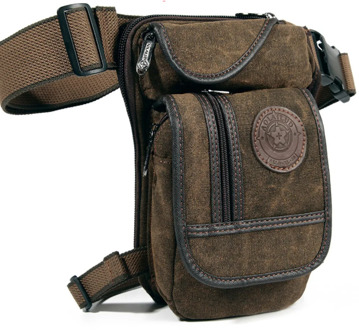 High Quality Men's Canvas Drop Leg Bag Military Motorcycle Multi-purpose Messenger Shoulder Bags Belt Hip Bum Waist Fanny Pack