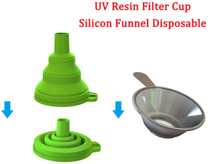 High Quality Metal UV Resin Filter Cup Silicon Funnel Disposable for Wanhao D7/D8 Photon DLP SLA 3D Printer Parts
