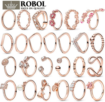 High-quality New Boutique 925 Sterling Silver Ring, Gold-plated Tone, Exquisite and Elegant, A Variety of Options, Free Shipping