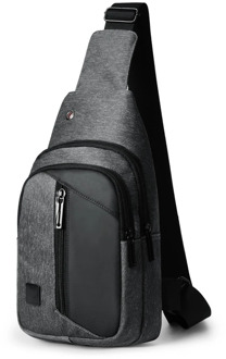 High Quality Nylon Men Chest Bag Casual Headphone Jack Crossbody Bags for Men Handbag Waterproof Trip Messenger Bag for Male