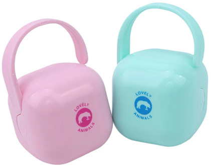 High Quality Personalized Portable Pacifier Storage Box Nipple Dustproof Soother Container Baby Washable Custom Pacifier Box