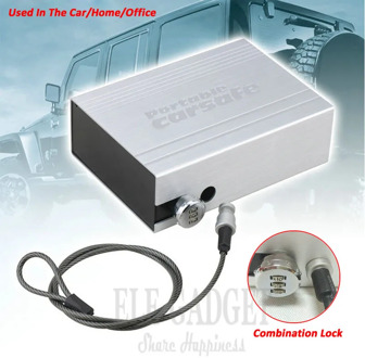 High Quality Portable Car Safes Box Password Combination Lock Home Office Car Jewelry Cash Pistol Durable Storage Boxes
