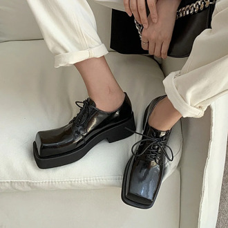 High Quality Spring Fashion Handmade Pumps Shoes For Women Genuine Leather Thick Heels Pumps Dress Working Office Shoes Woman