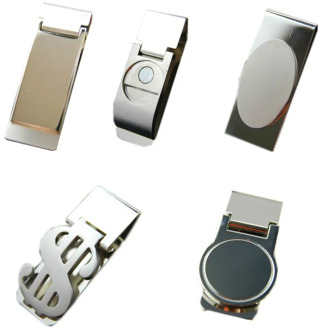High Quality Stainless Steel /Silver Novel New Slim Pocket Cash ID Credit Card Dollar Holder Small Mini Magic Money Clip !