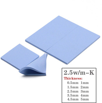 High quality Thermal Grease Pad 2.5W 100mm*100mm GPU CPU Shim Heatsink Cooling Conductive Silicone Pad Thermal Pads