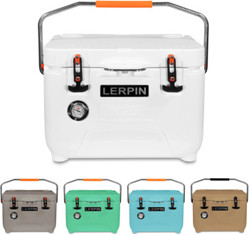 High Quality Top Seller Lerpin 25QT Rotomolded Plastic Camping Portable Mini Fridge Cooler Box