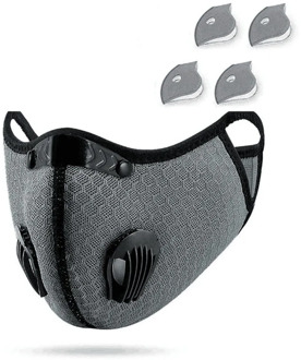 High Quality Unisex Mask With 4 Filters Half Face Reusable Activated Carbon Dustproof Respirator Cycling Медицинская Маска #M