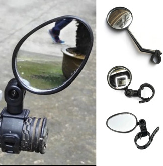 High Quality Universal 360 Rotate Adjustable Bicycle Rearview Handlebar Wide-angle Convex Mirror Cycling Rear View MTB Bike 1pcs