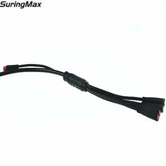 High quality waterproof connection cable for electric bike, Julet connector 4 in 1 waterproof cable