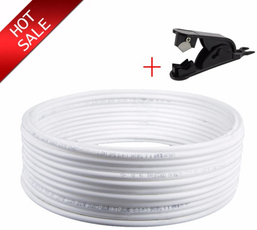 High quality white Flexible Tube Hose Pipe For RO Water Filter System Aquarium PE Reverse Osmosis 1/4 inch 12m SR022