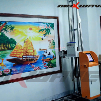 High Resolution Vertical 3D Wall Inkjet Printer For Outdoor Advertising Board