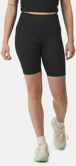 High-Rise Bike Short Dames Zwart
