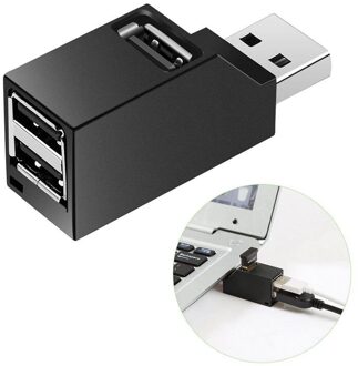 High Speed 3 Port Usb 2.0 Multi Hub Splitter Expansion Desktop Pc Laptop Adapter.