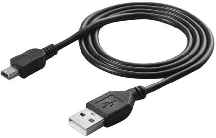 High-Speed 80 Cm Usb 2.0 Male A Naar Mini B 5-Pin Oplaadkabel Voor Digitale camera 'S -Swappable Usb Data Charger Kabel Zwart