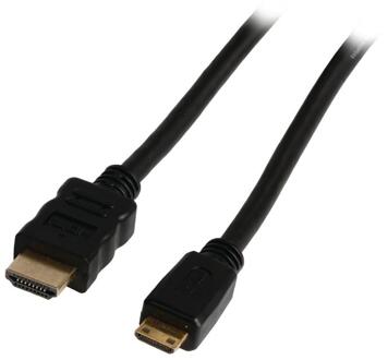 High Speed HDMI-kabel met ethernet HDMI-connector - HDMI mini-connector 5,00 m zwart