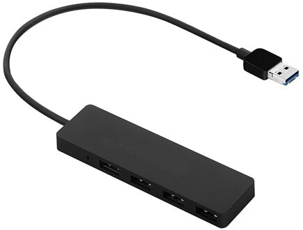 High-Speed USB3.0 Splitter Hub Notebook Computer Een Voor Vier Ultra-Dunne Uitgebreide Draagbare Hub Met Blauw Licht