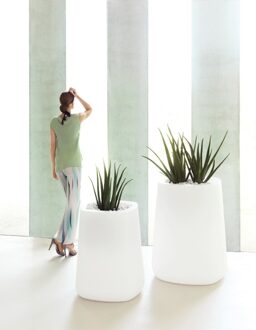 High Square Vasija Wit Verlicht