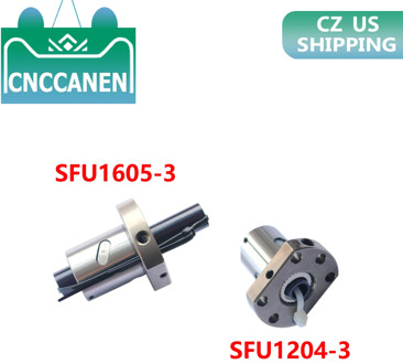 High Strength Ballscrew Nut SFU1204-3 12mm SFU1605-3 16mm Ball Screw Carbon Steel Seat For RM 1204 1605 SFU1204 1605 Ballscrew