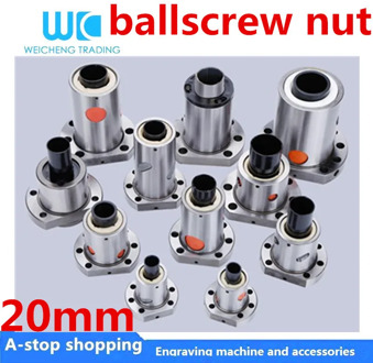 High Strength SFU2004 DFU2005 SFS2010/2020 SFE/SFY2020 Ballscrew Nut 20mm Ball Screw Carbon Steel RM2005 Nut For Nut Housing
