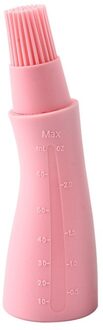 High Temperature Oil Brush Food Grade Silicone Baking Basting Barbecue Oil Bottle Brush Kitchen Brushes roze