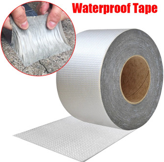 High Temperature Resistance Waterproof Tape Aluminum Foil Thicken Butyl Tape Wall Crack Roof Duct Repair Adhesive Tape