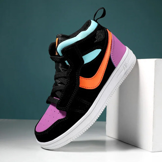 High Top Kids Sneakers Skate Shoes Fashion Sneakers Winter Boys Girls Casual PU Running Sport Shoes Children School Sneakers