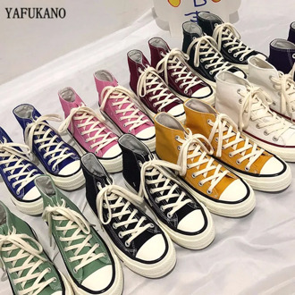 High Top Women Fashion Canvas Casual Shoes Casual Sneakers Breathable flat Driving Vulcanize Lovers Walking shoes