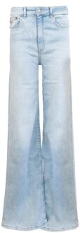 High w straight jeans Palazzo Blauw - 25,26,27,28,29,30,31,32,