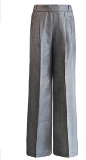High waist glitter pantalon Jildau  grijs Zilver - XS,S,M,L,