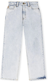 High waist straight fit cropped jeans - W28