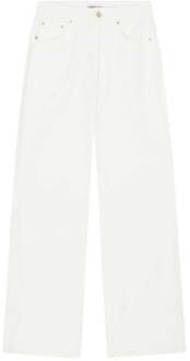 High waist wide leg jeans Kat L32  wit Naturel - 34,36,38,40,42,