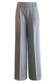 High waist wide leg pantalon Jildau  grijs - XS,S,M,
