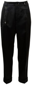 High Zwarte broek met rechte pijpen High , Black , Dames - 2XL
