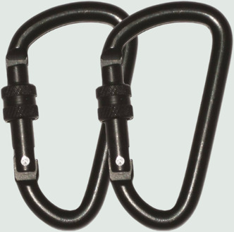 Highlander Basilisk - karabijnhaken - 8mm - schroef - set van 2