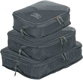 Highlander Compakta Packing Cubes set compressie - grijs