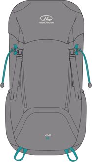 Highlander Ivar Rugtas Dames (38L) - 1 SIZE