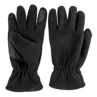 Highlander Polar fleece handschoen met grip in palm - zwart