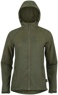 Highlander Stow & Go Packaway Regenjas Dames groen - XL