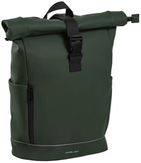 Highlands Waterafstotende Laptop Backpack 15.6'' M dark green Laptoprugzak Groen - H 40 x B 28 x D 12