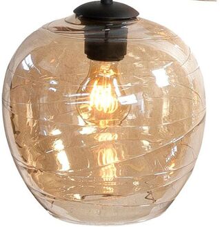 Highlight Fantasy Apple - Glas Hanglamp - E27 - 21 X 21 X 20cm - Amber