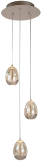 Highlight Hanglamp Egg 3 lichts Ø 25 cm champagne
