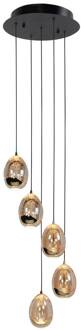 Highlight Hanglamp Golden Egg 5 Lichts 30cm Ø Led Goud