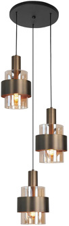 Highlight Hanglamp Marrone 3 lichts Ø 30 cm brons
