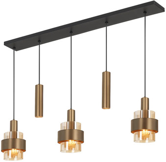 Highlight Hanglamp Marrone 5 lichts L 120 cm brons
