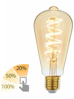 Highlight Lamp LED ST64 3 standen 6W 260LM 2200K Amber