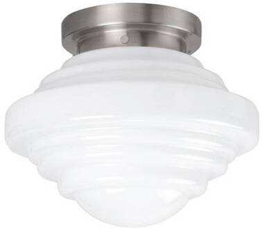 Highlight Plafondlamp Art-Deco York 30cm Zilver