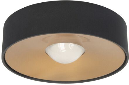 Highlight Plafondlamp Bright Ø 15 cm zwart goud