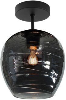 Highlight Plafondlamp Fantasy Apple 1 lichts Ø 21 cm rook glas