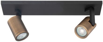 Highlight Spot HALO 2 lichts balk brons zwart